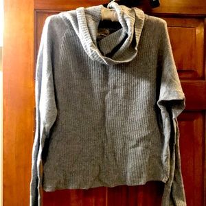 Grey cowl neck sweater